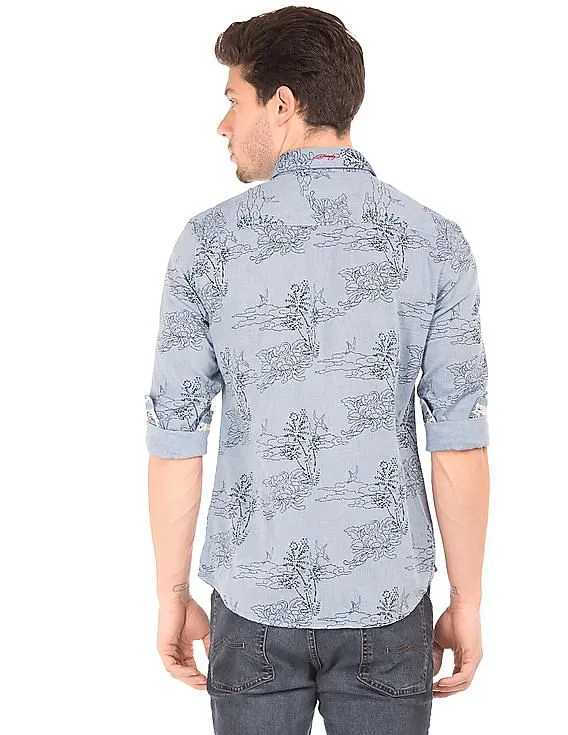 Ed Hardy Slim Fit Printed Shirt