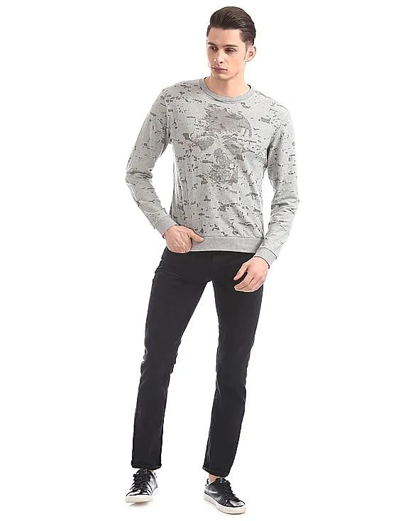 Ed Hardy Slim Fit Printed Sweatshirt