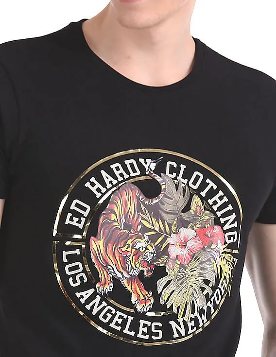 Ed Hardy Slim Fit Printed T-Shirt