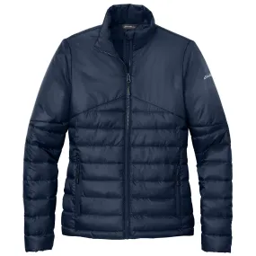 Eddie Bauer Women's River Blue Navy Quilted Jacket