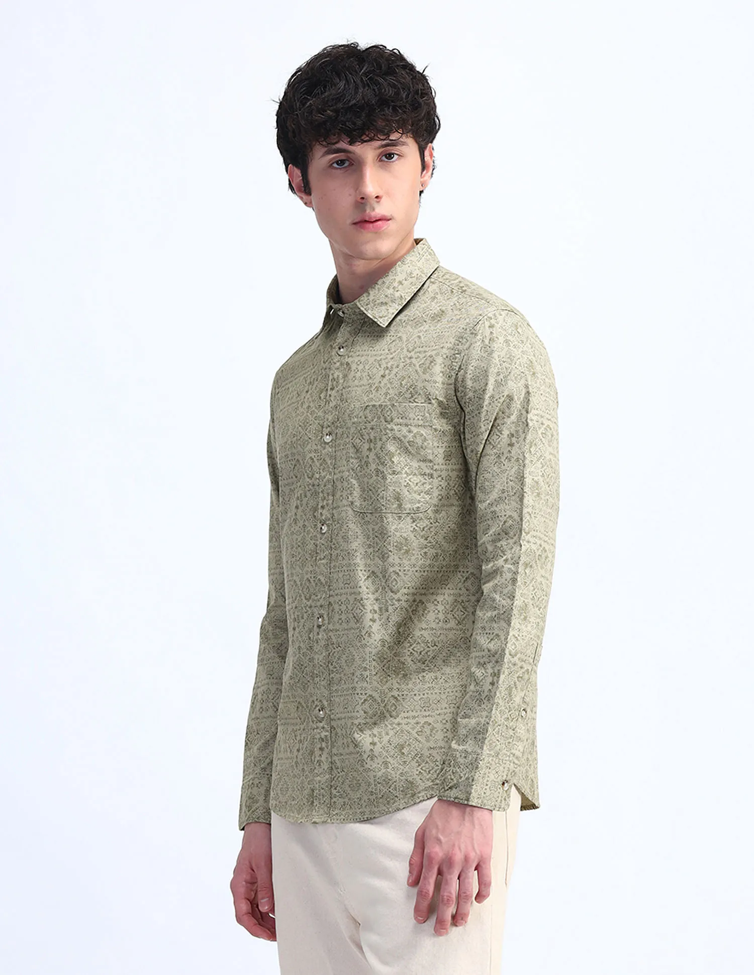 Flying Machine Slim Fit Printed Shirt