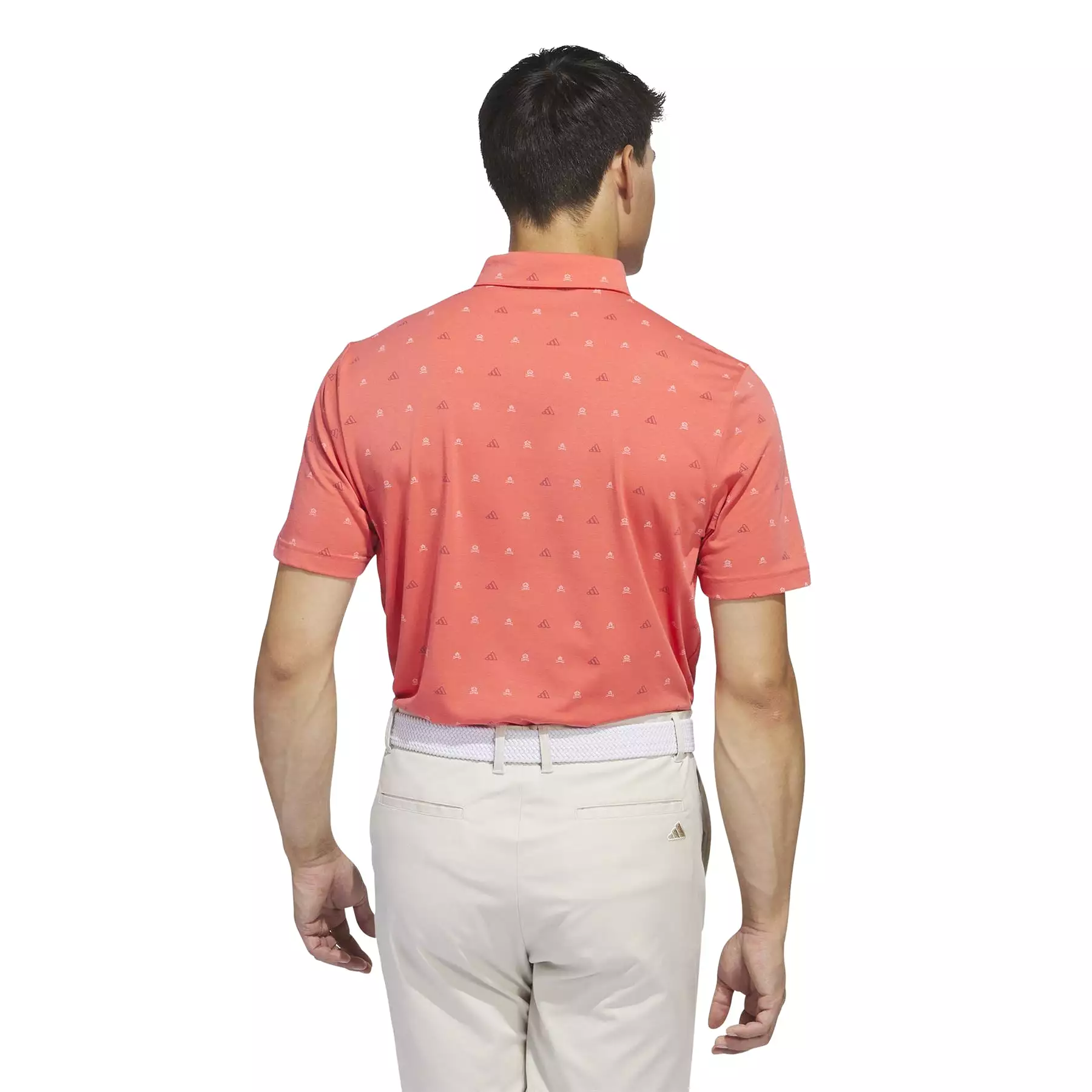 Go-To Mini-Crest Regular Fit Printed Polo Preloved Scarlet - SS24