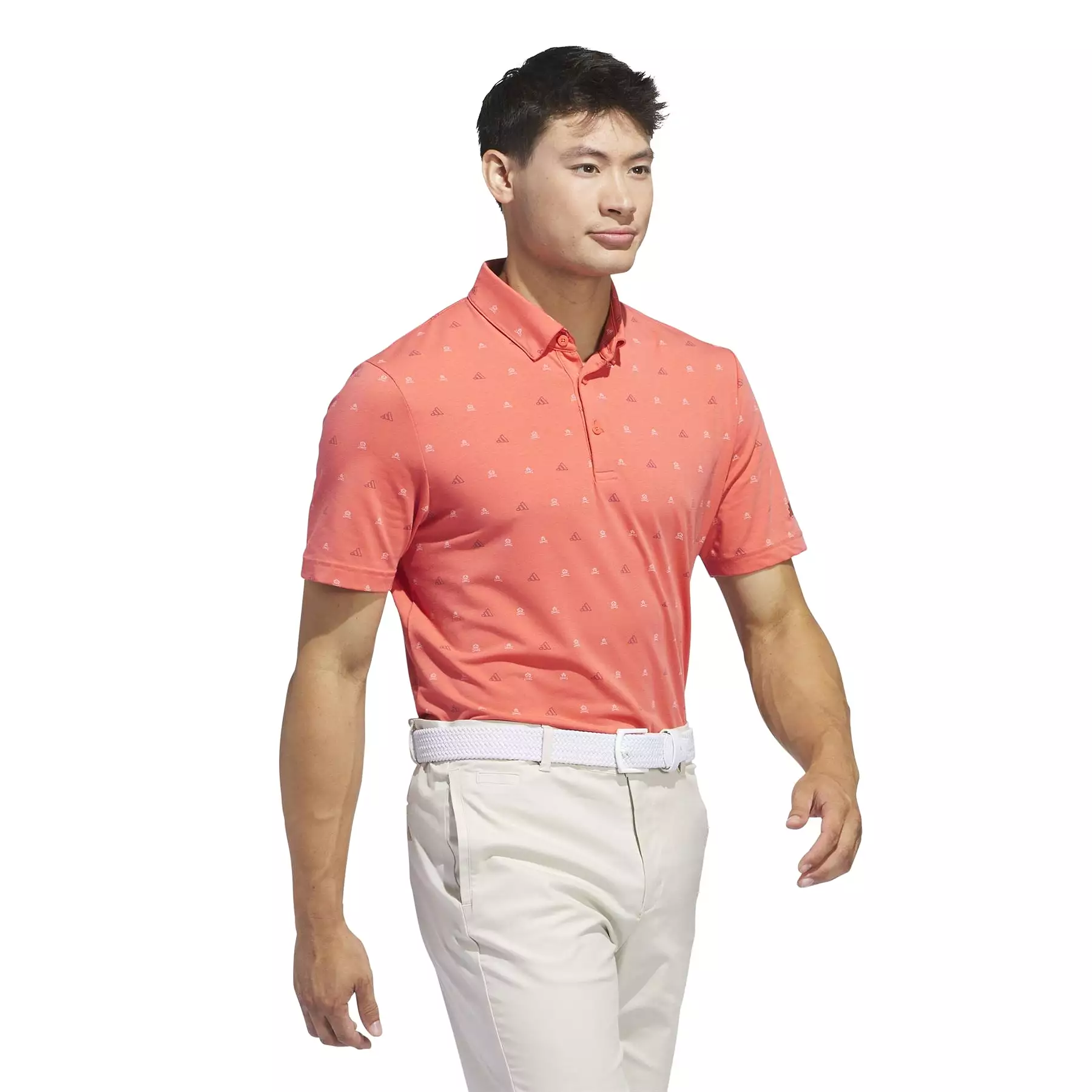 Go-To Mini-Crest Regular Fit Printed Polo Preloved Scarlet - SS24