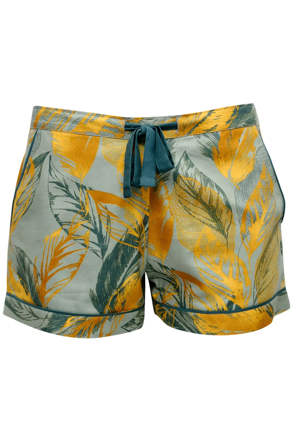 Hannah Leaf Print Shorts