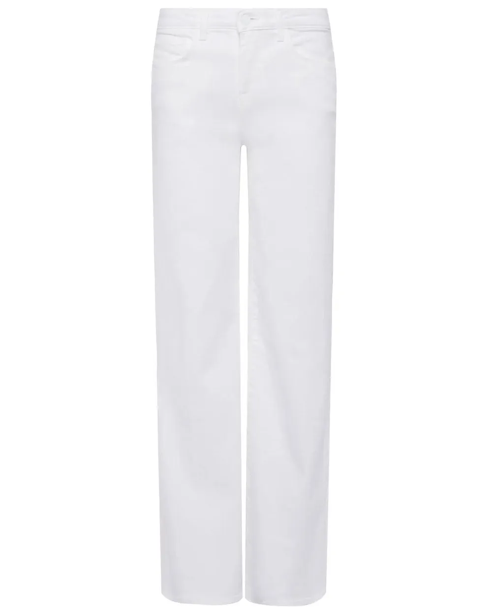 High Rise Alicent Wide Leg Jean in Blanc