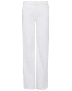 High Rise Alicent Wide Leg Jean in Blanc