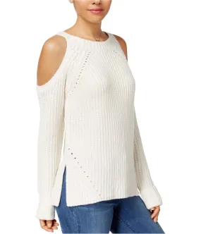 Hippie Rose Womens Cold Shoulder Pullover Sweater, TW2