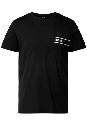 Hugo Boss Label Logo Tee Black