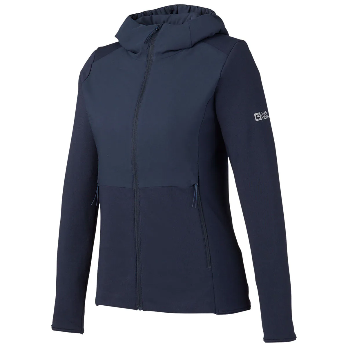 Jack Wolfskin Women's Night Blue Pack and Go Rain Hybrid Jacket