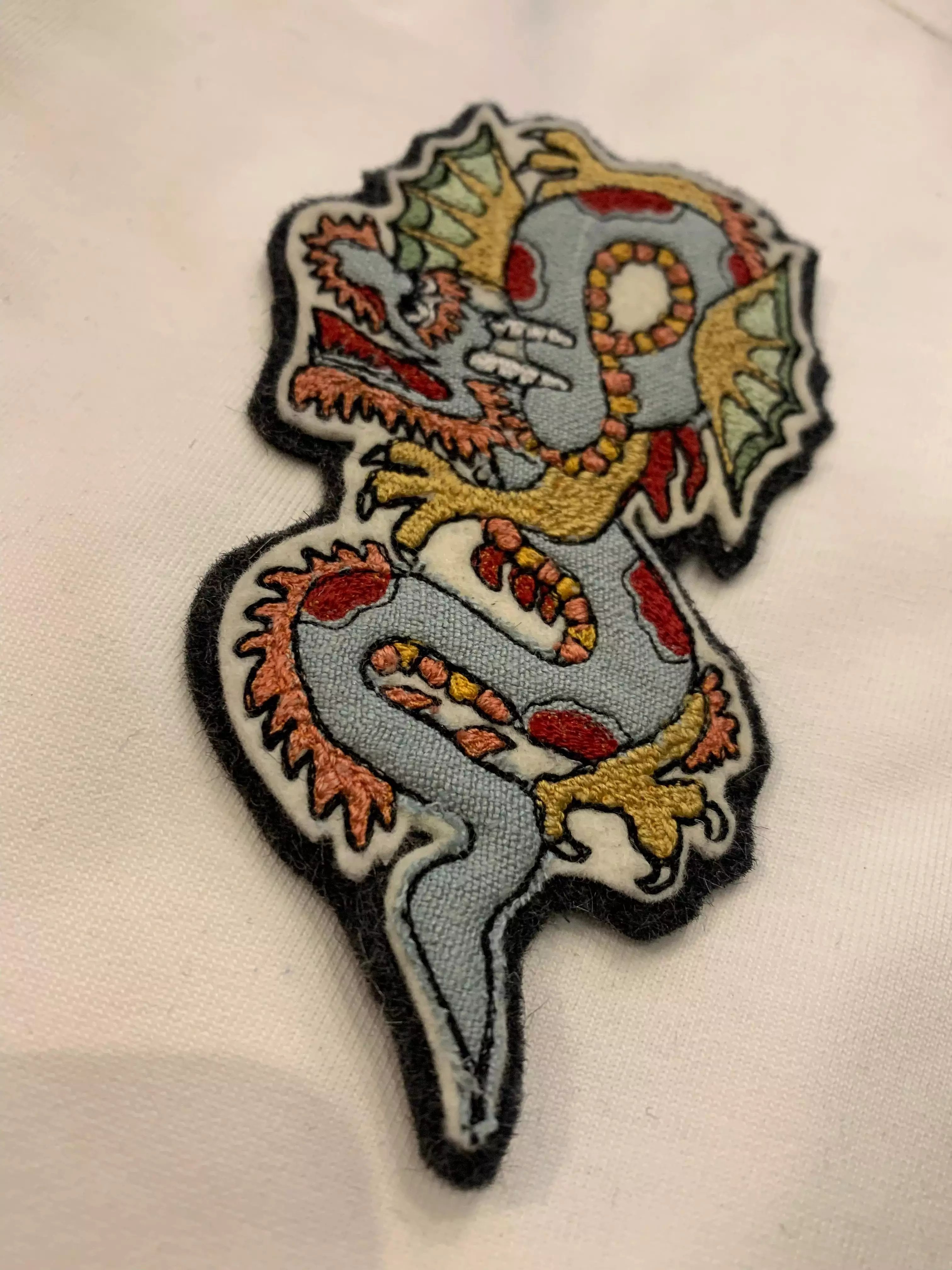 Japanese Dragon Hand Stitched Patch (Working Title exclusive)