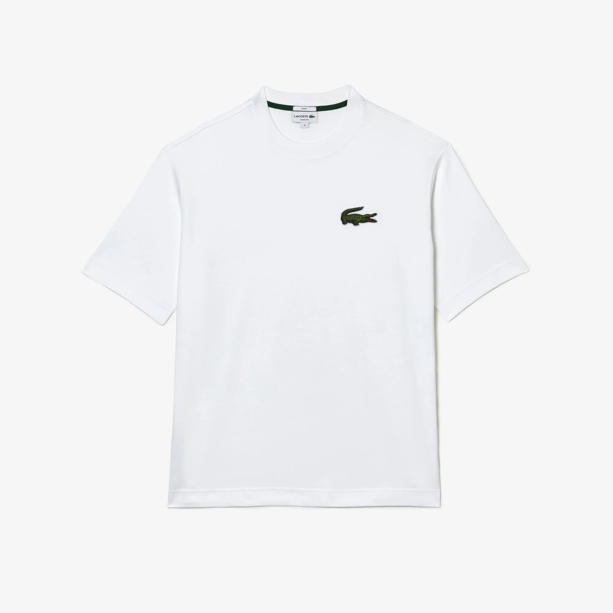 LACOSTE Unisex Loose Fit Large Crocodile Organic Cotton T-Shirt