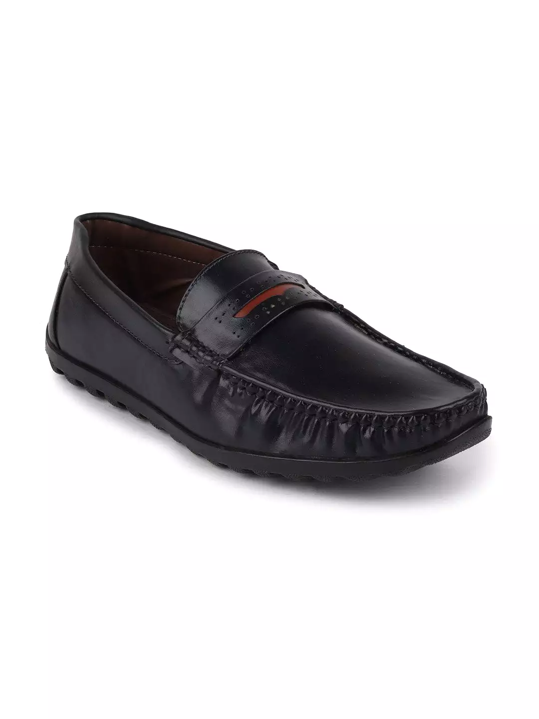 Men Blue Casual Slip-On Loafers