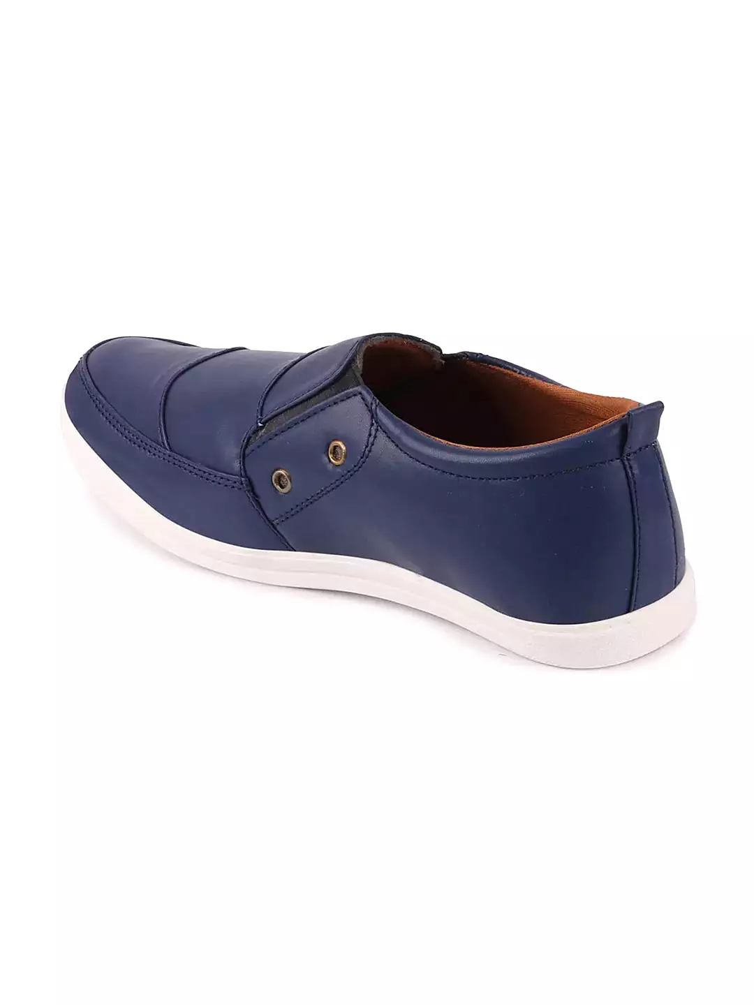 Men Blue Casual Slip-On Loafers