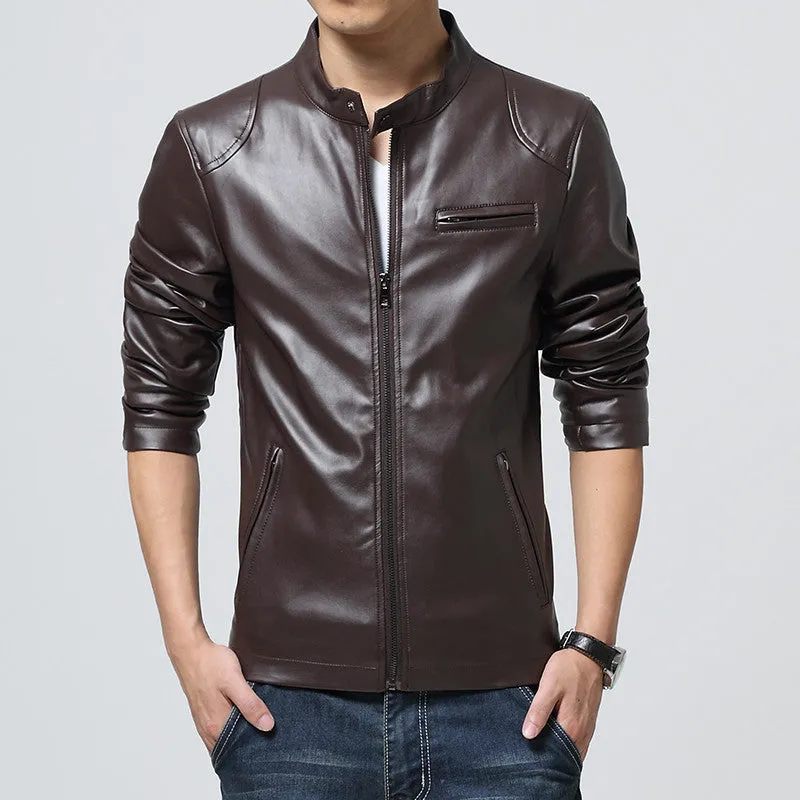 Men Jacket Men Jacket Slim Fit Casual Men Clothing Leather Coats Outwears Coats SM6