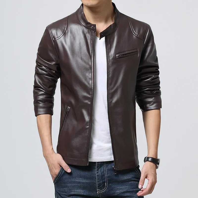 Men Jacket Men Jacket Slim Fit Casual Men Clothing Leather Coats Outwears Coats SM6