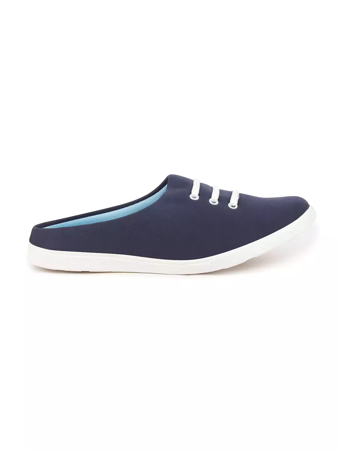 Men Navy Blue Casual Canvas Slip-On Shoes