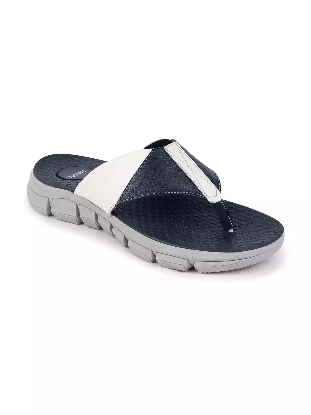 Men Navy Blue Casual Flexible Phylon Sole Slippers