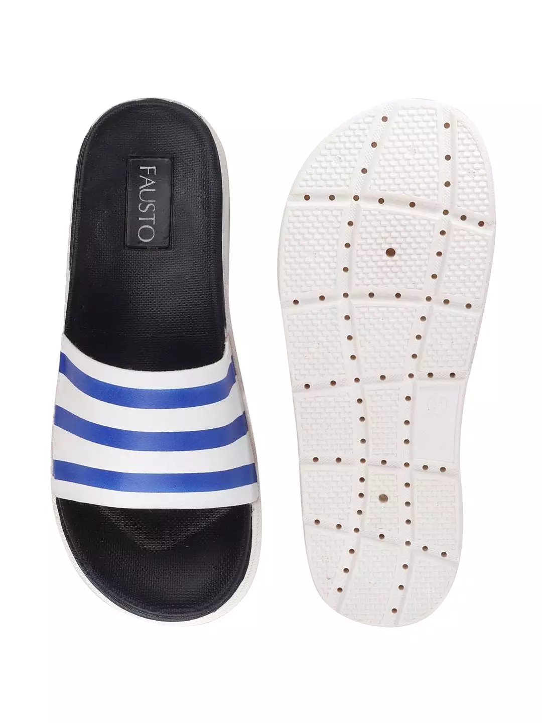 Men Navy Blue Casual Slip-On Flip-Flops