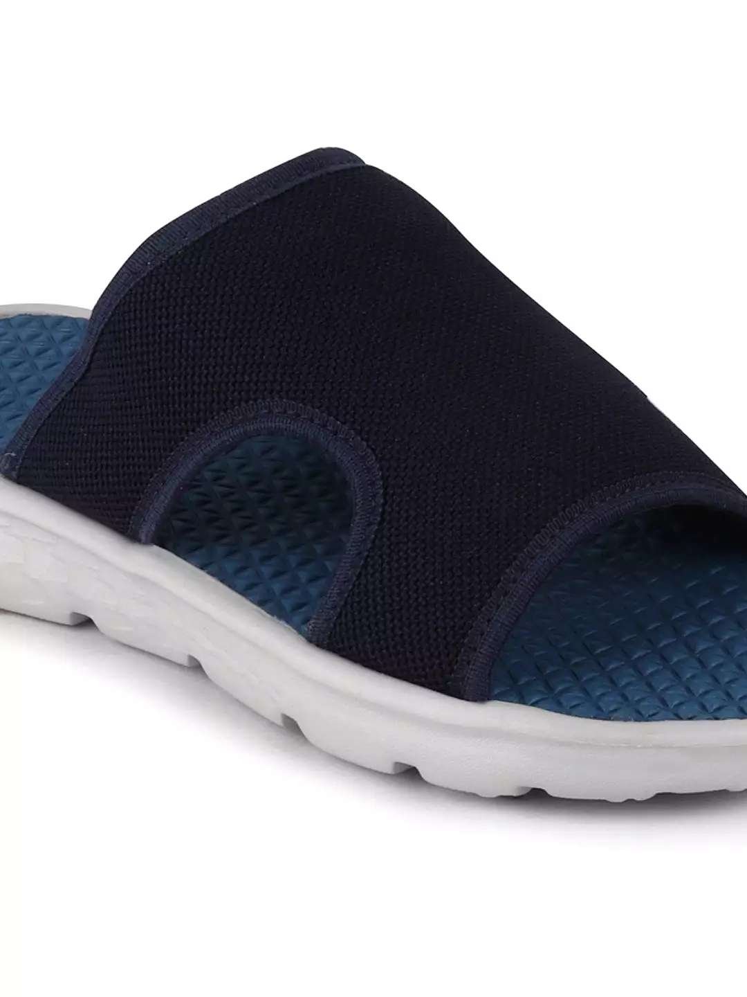 Men Navy Blue Casual Slip-On Flip-Flops