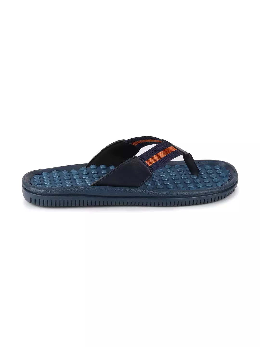 Men Navy Blue Casual Slip-On Slippers