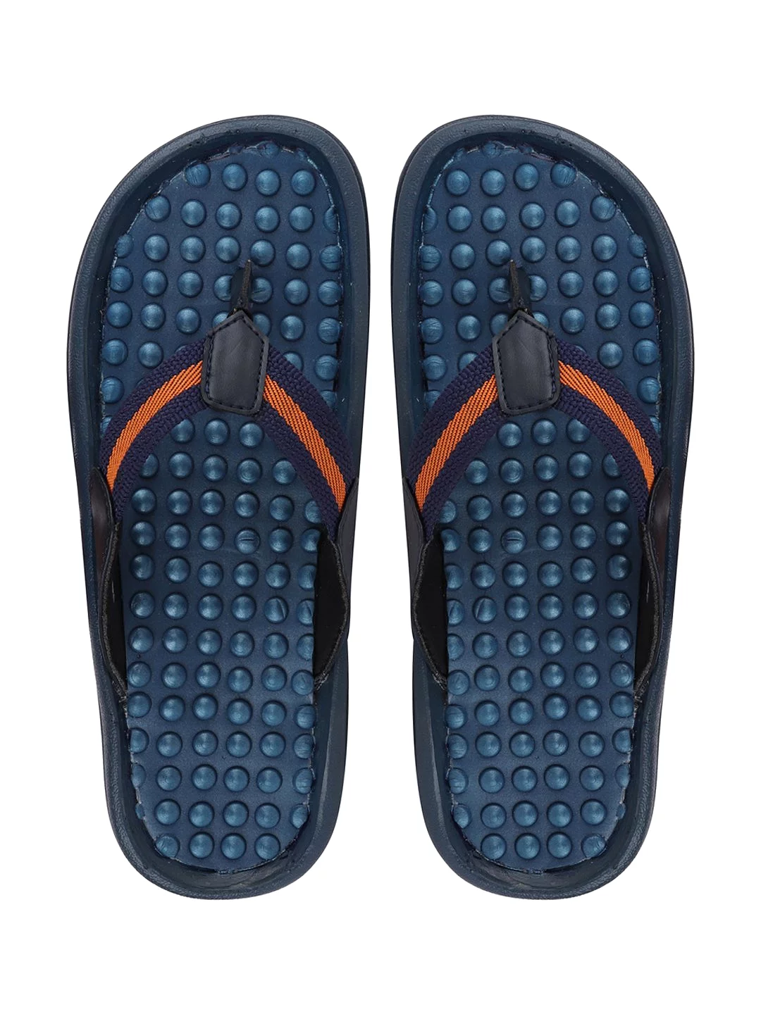 Men Navy Blue Casual Slip-On Slippers