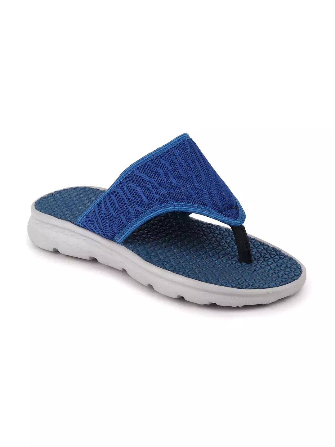 Men Royal Blue Casual Slip-On Flip-Flops