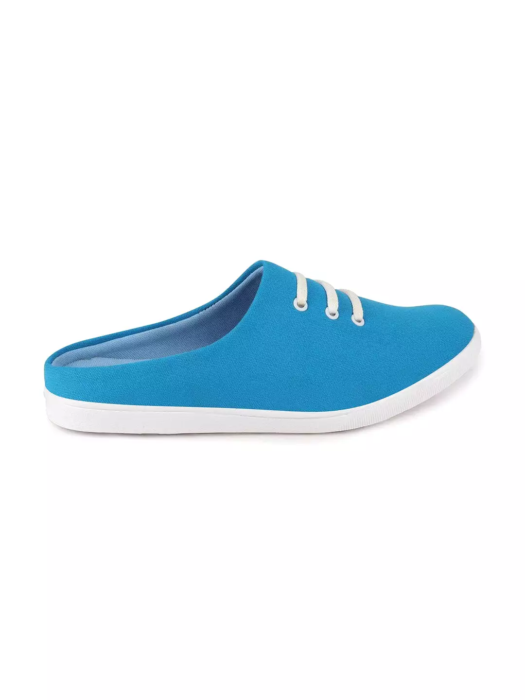 Men Sky Blue Casual Canvas Slip-On Shoes