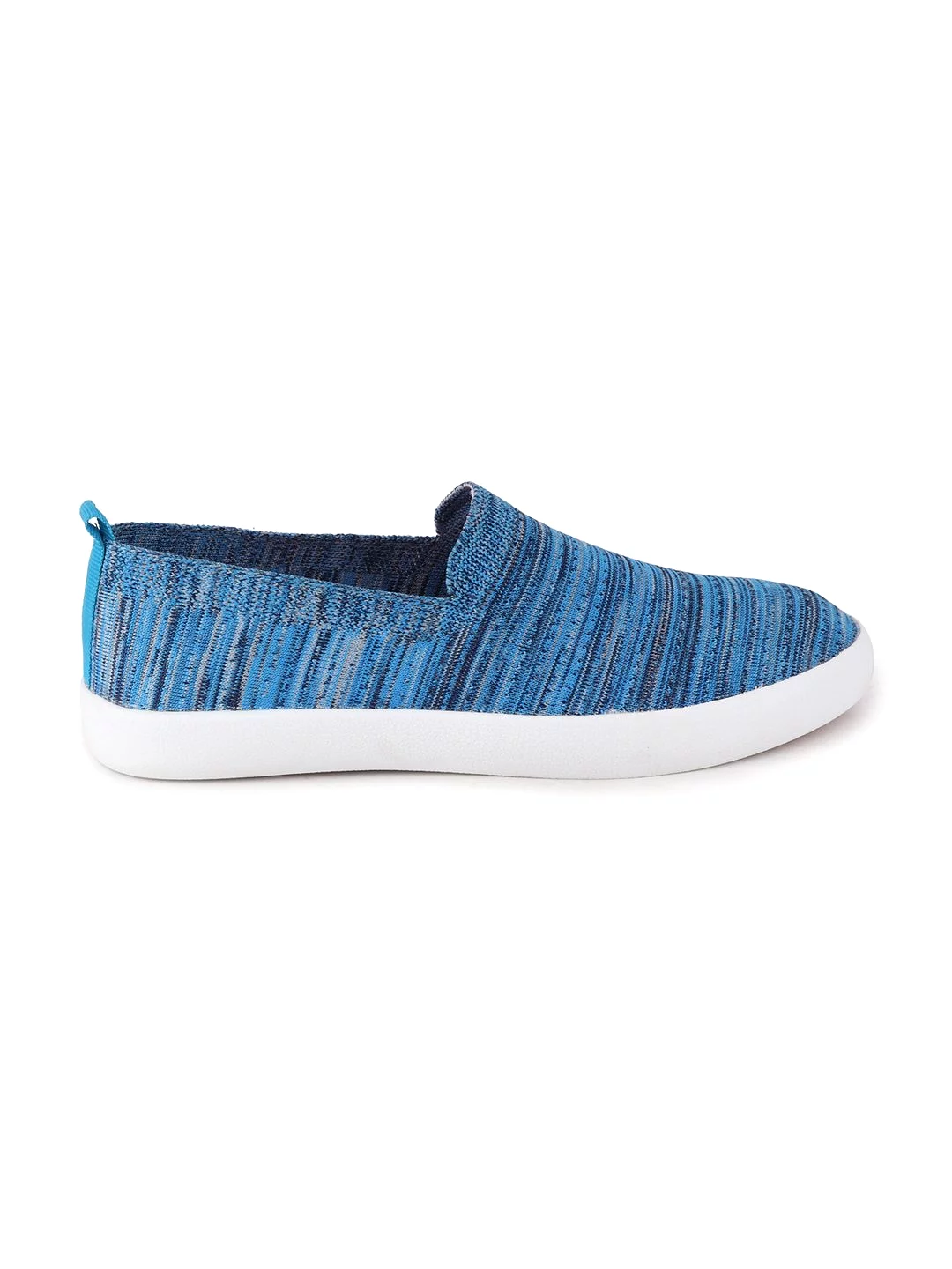 Men Sky Blue Casual Slip-On Shoes