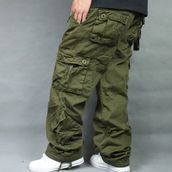 Men's Leisure Cotton Camouflage Hip Hop Tide Loose Baggy Cargo Pants