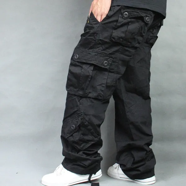 Men's Leisure Cotton Camouflage Hip Hop Tide Loose Baggy Cargo Pants