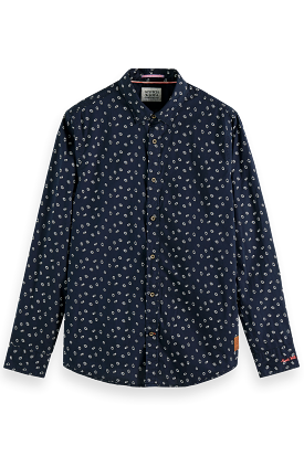 Mens Slim-Fit Printed Poplin Shirt - Combo B