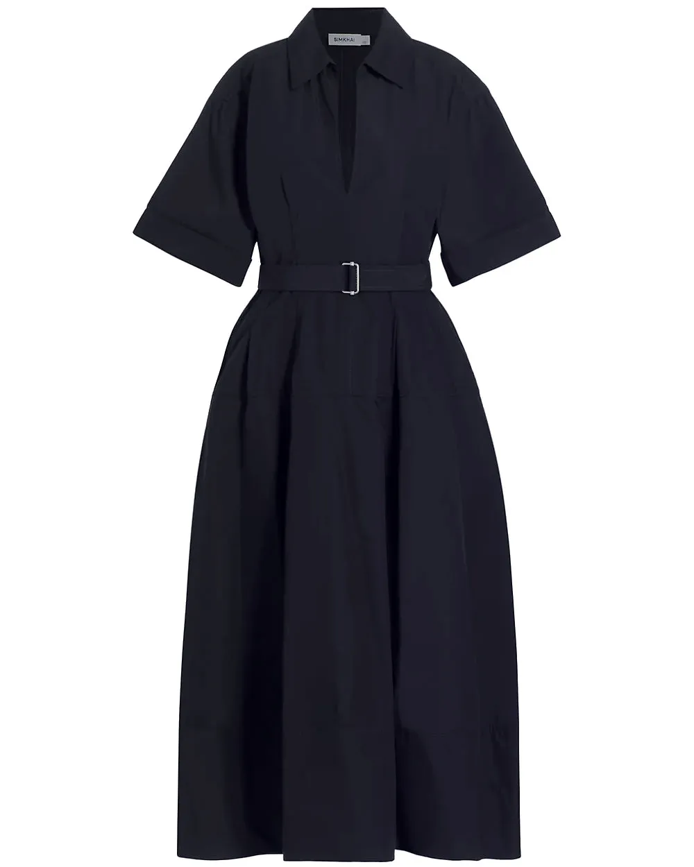 Midnight Deanna Belted Midi Dress