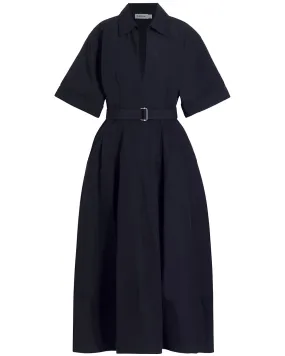 Midnight Deanna Belted Midi Dress