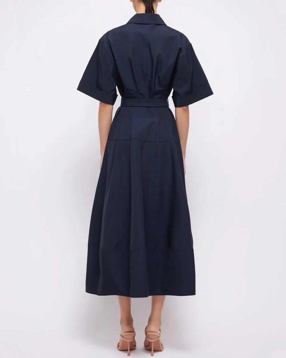 Midnight Deanna Belted Midi Dress