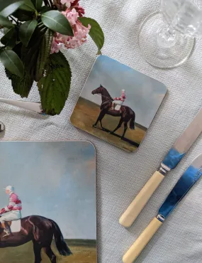 Munnings Jockey In Pink Coaster