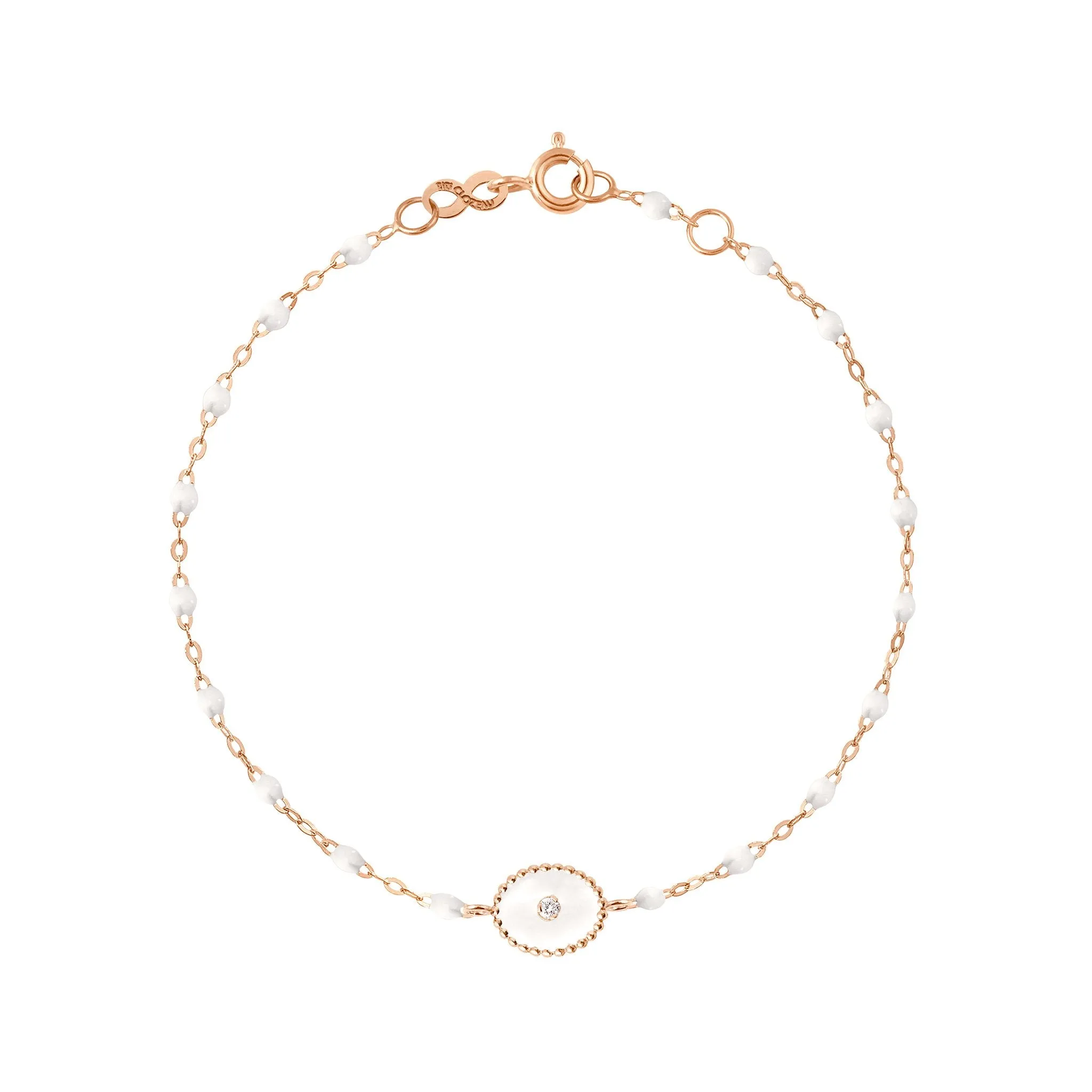 North Star Classic Gigi White diamond bracelet, Rose Gold, 6.7