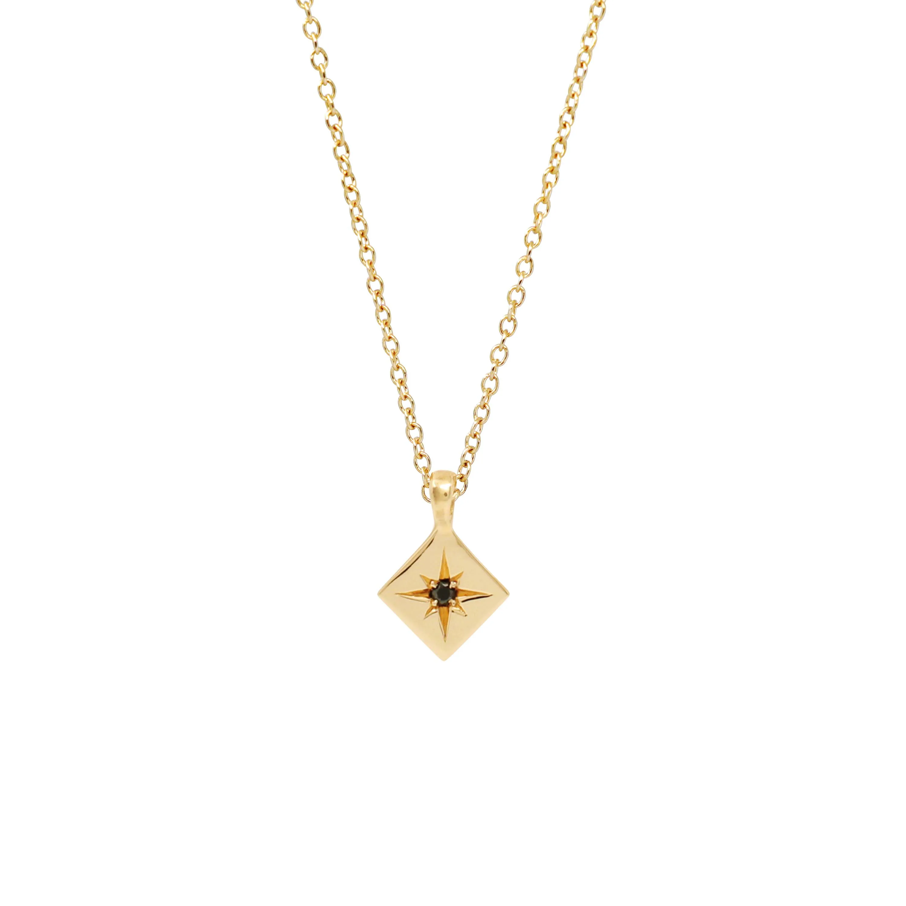 North Star Necklace - 14K Yellow Gold