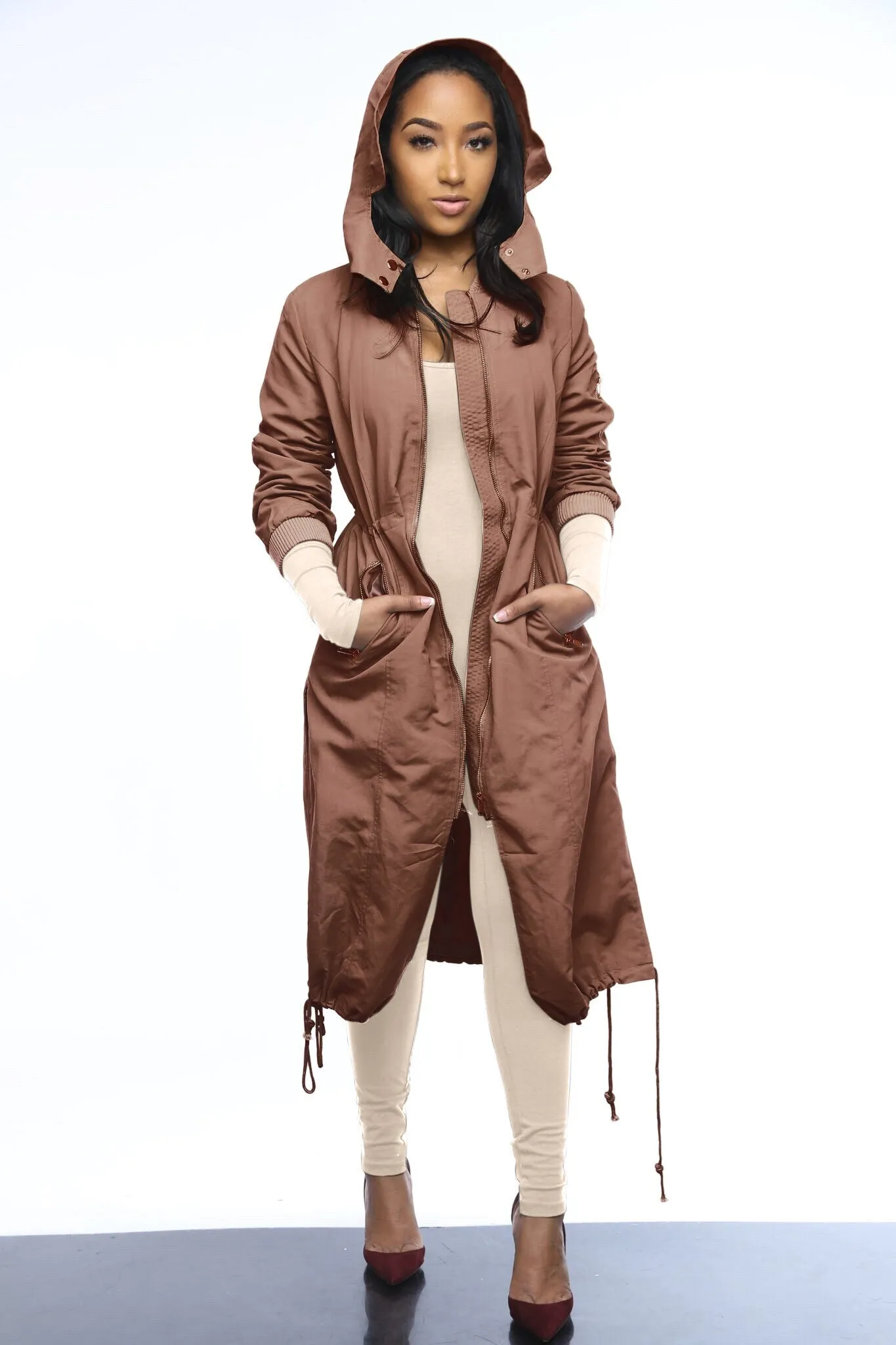 Not Your Average Bomber Parka - Mocha