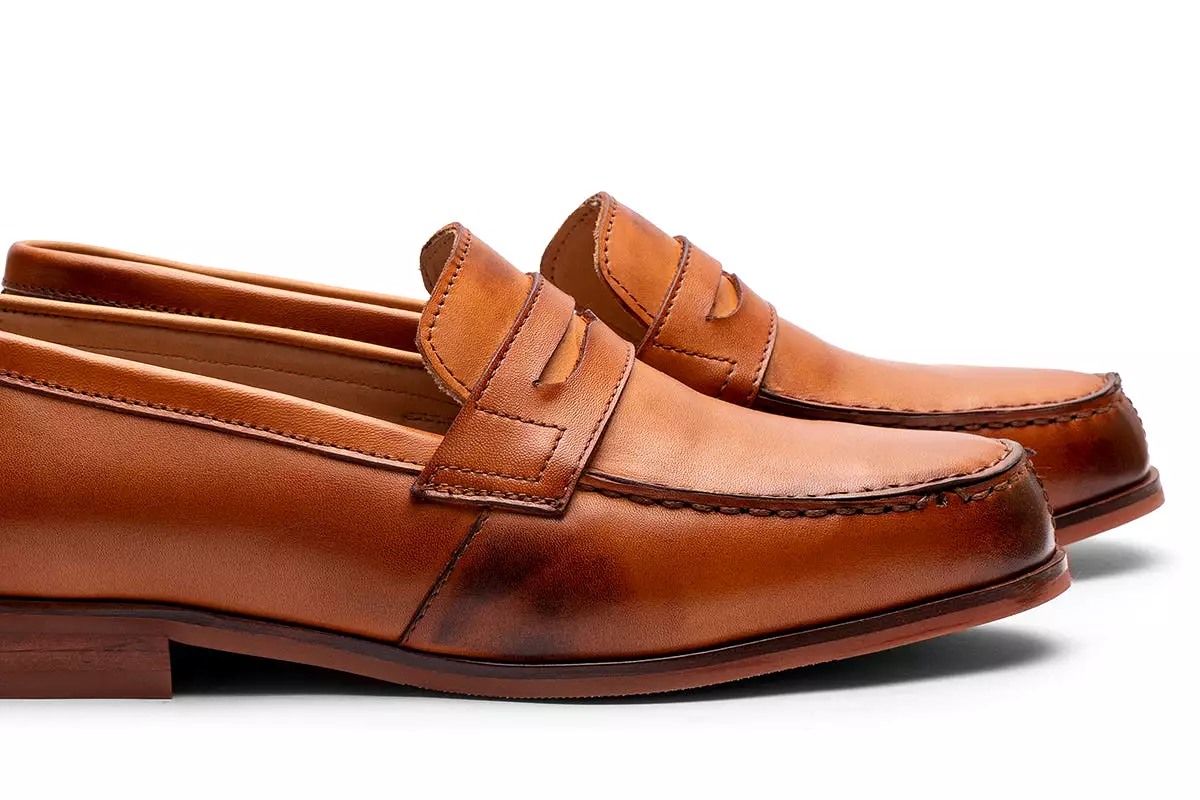 Penny Loafer With hand Stitched Apron/T