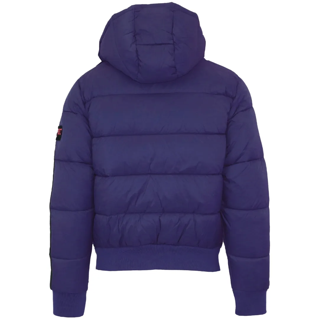 Plein Sport Padded Taped Sleeve Navy Blue Jacket