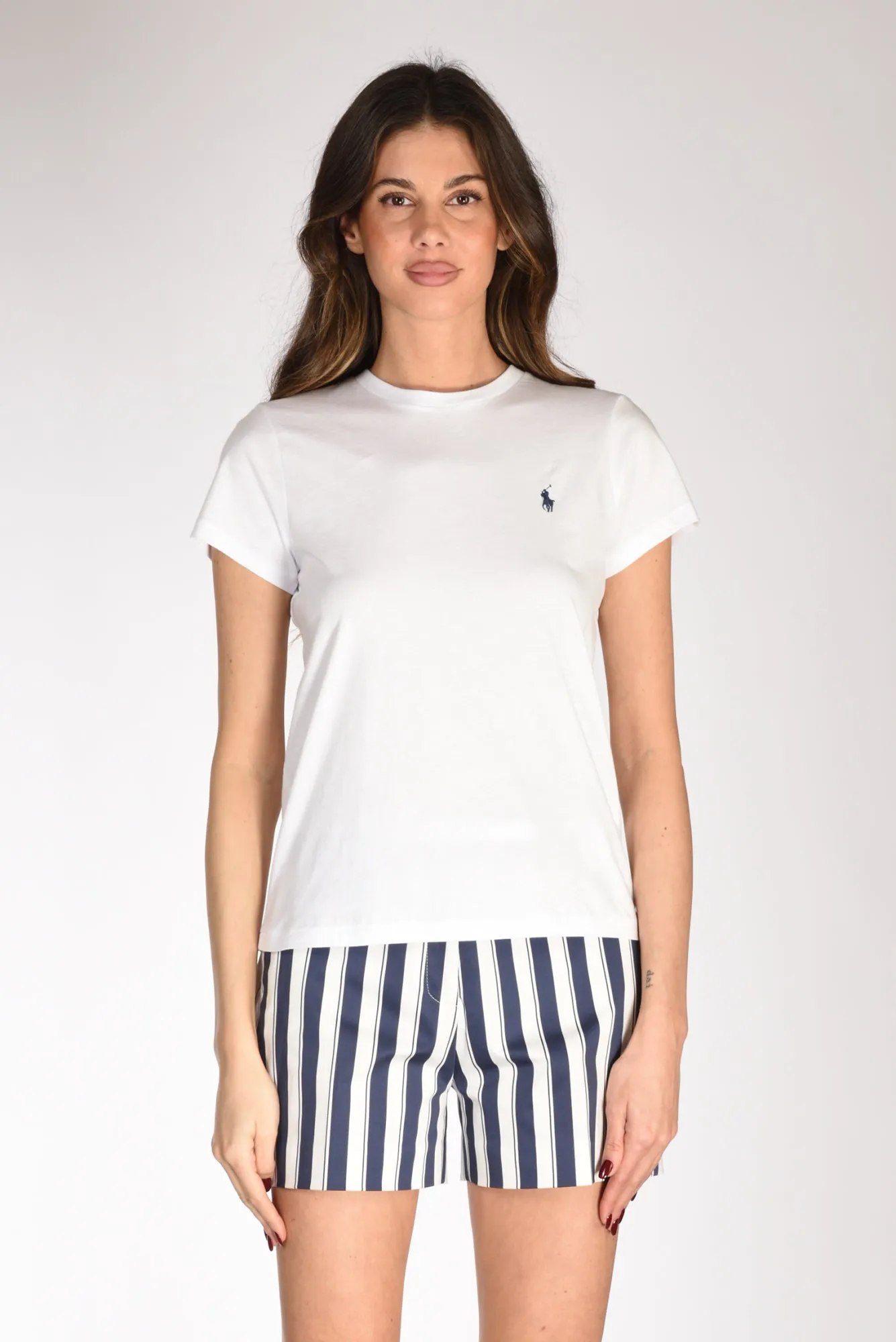 Polo Ralph Lauren Tshirt Girocollo Bianco Donna