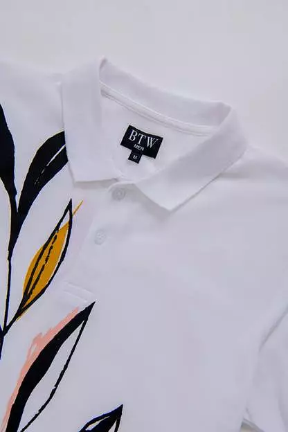 REGULAR FIT PRINTED POLO SHIRT