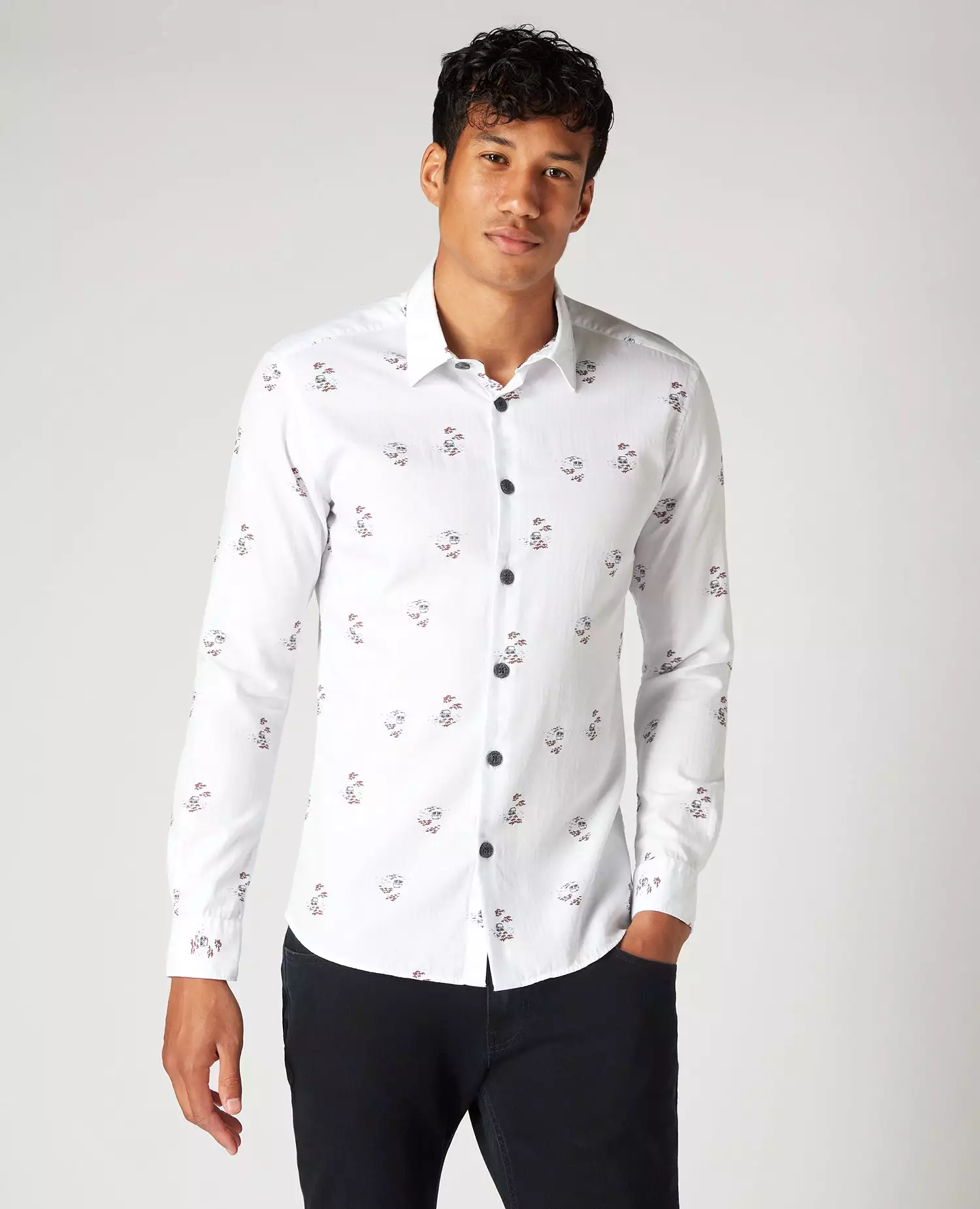 REMUS UOMO Ashton Slim Fit Printed Shirt - New AW20