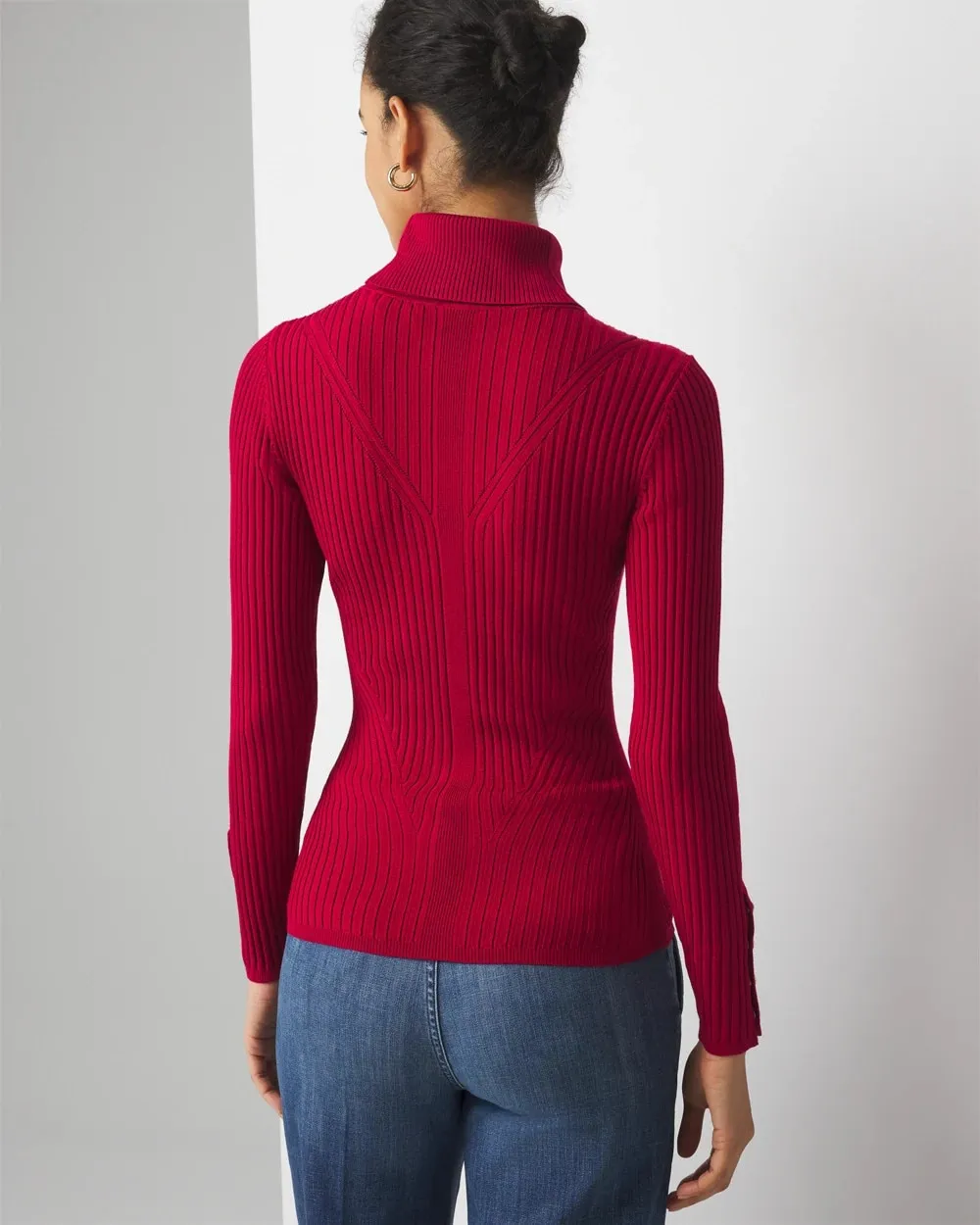 Ribbed Turtleneck Sweater