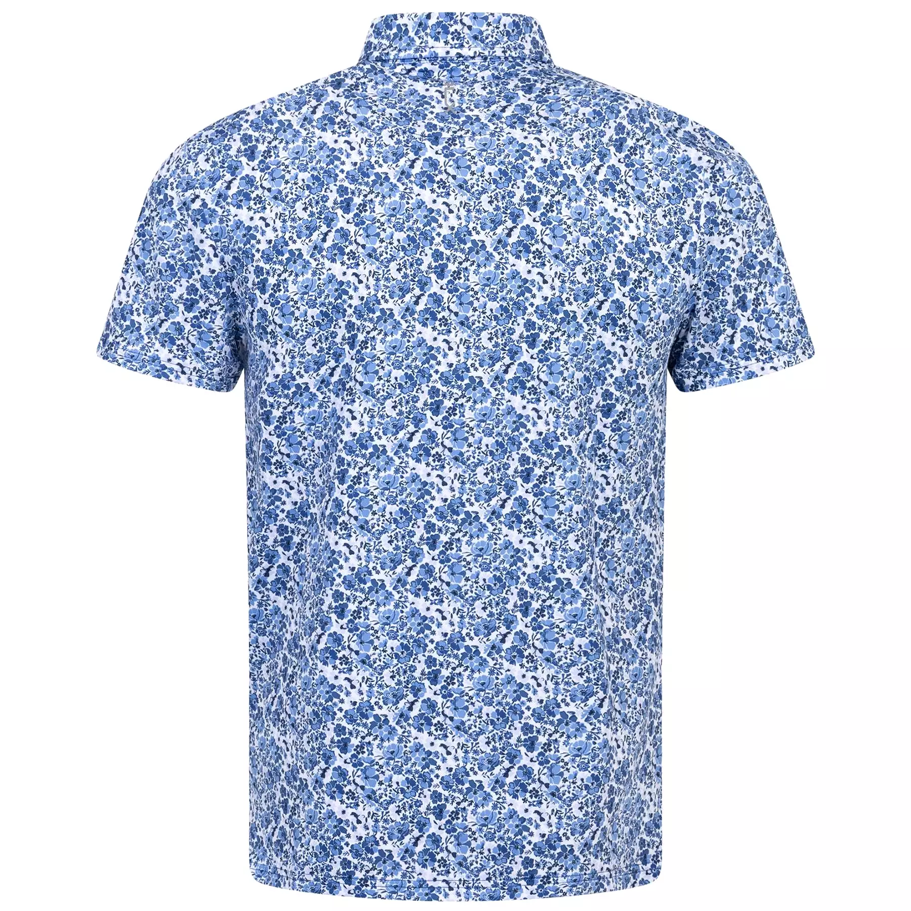 RLX Tailored Fit Printed Airflow Polo Floral Blue - SS24