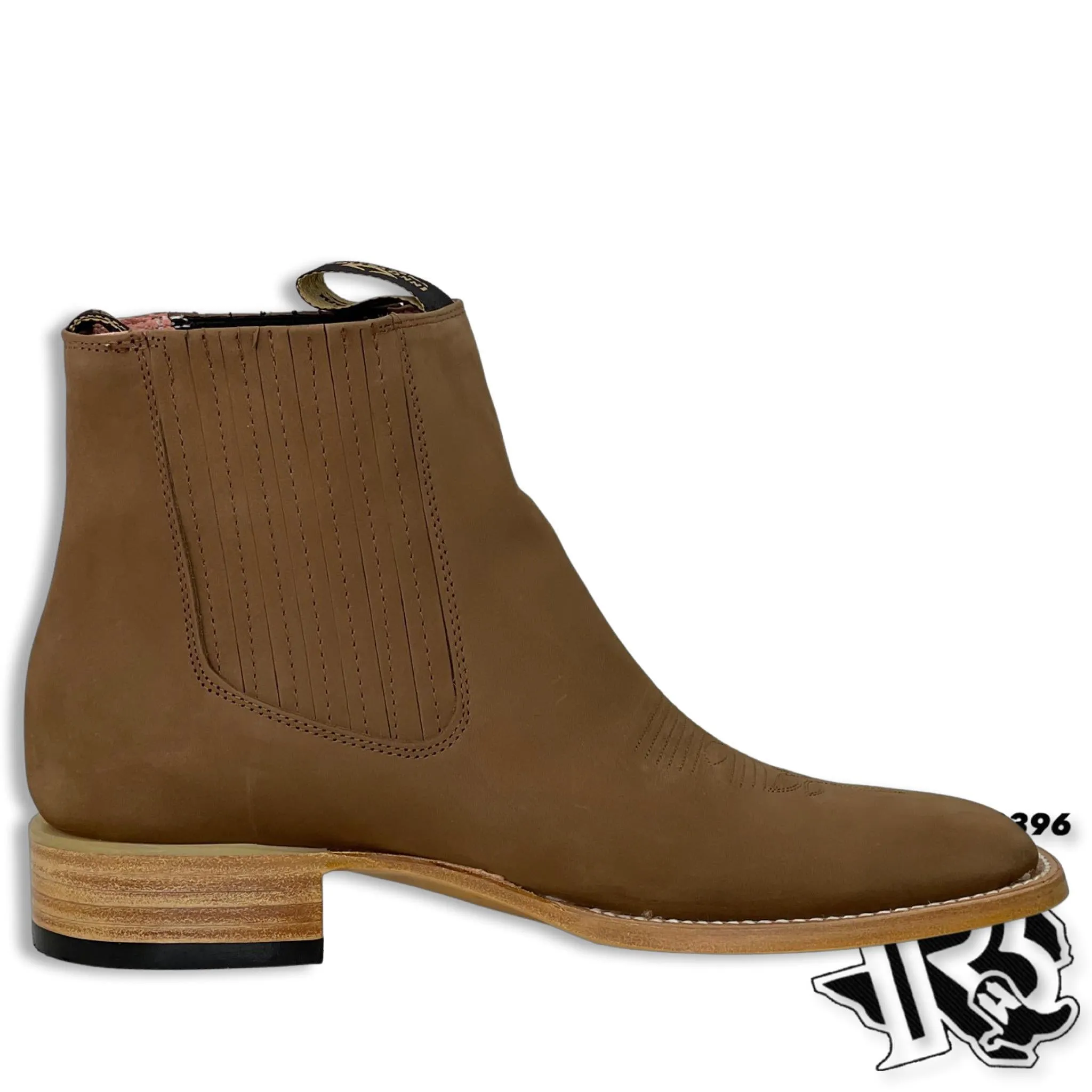 ROUGH OUT BOOTS (BOTINES) | ARENA (SAND) SQUARE TOE MEN BOOTS