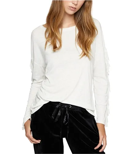 Sanctuary Clothing Womens Ruffle-Sleeve Embellished T-Shirt