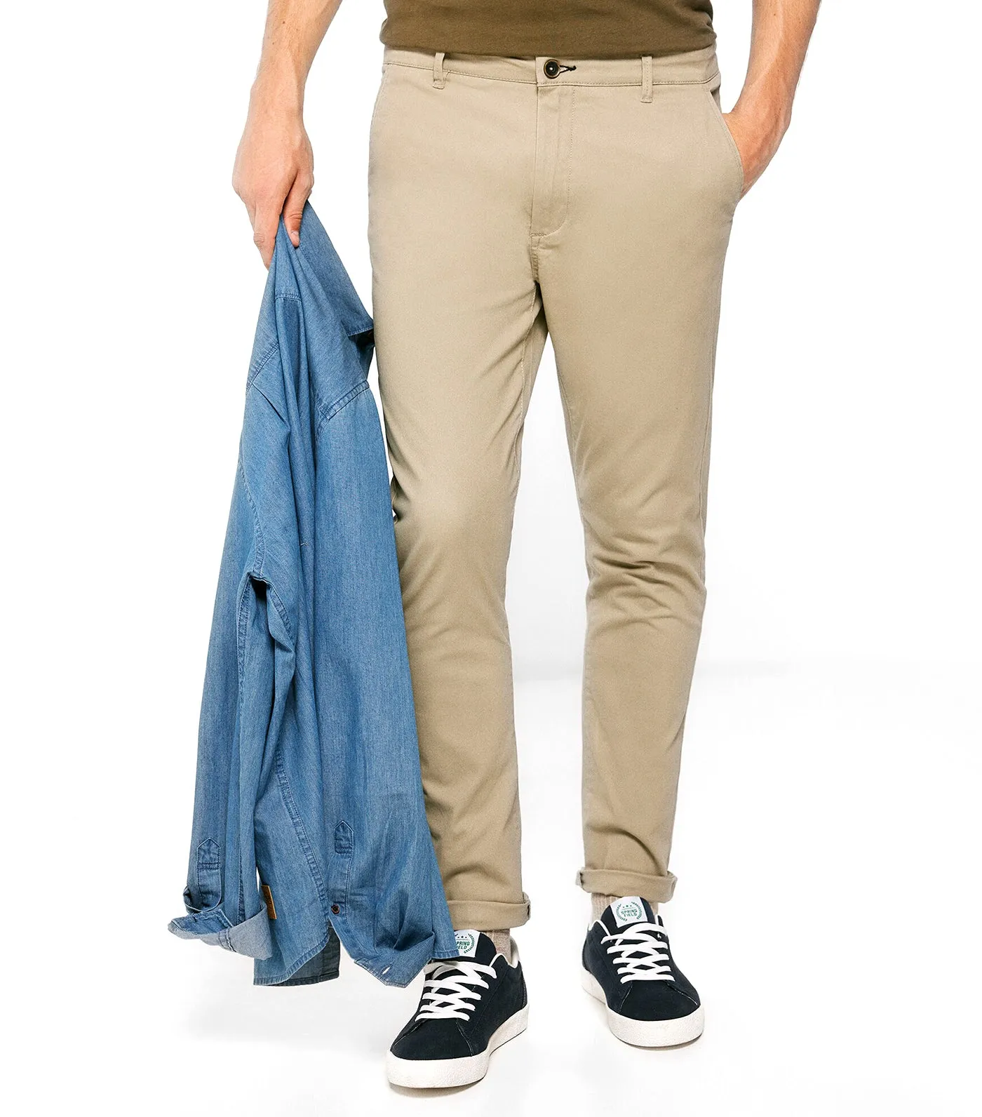 Skinny Chino Pants Khaki