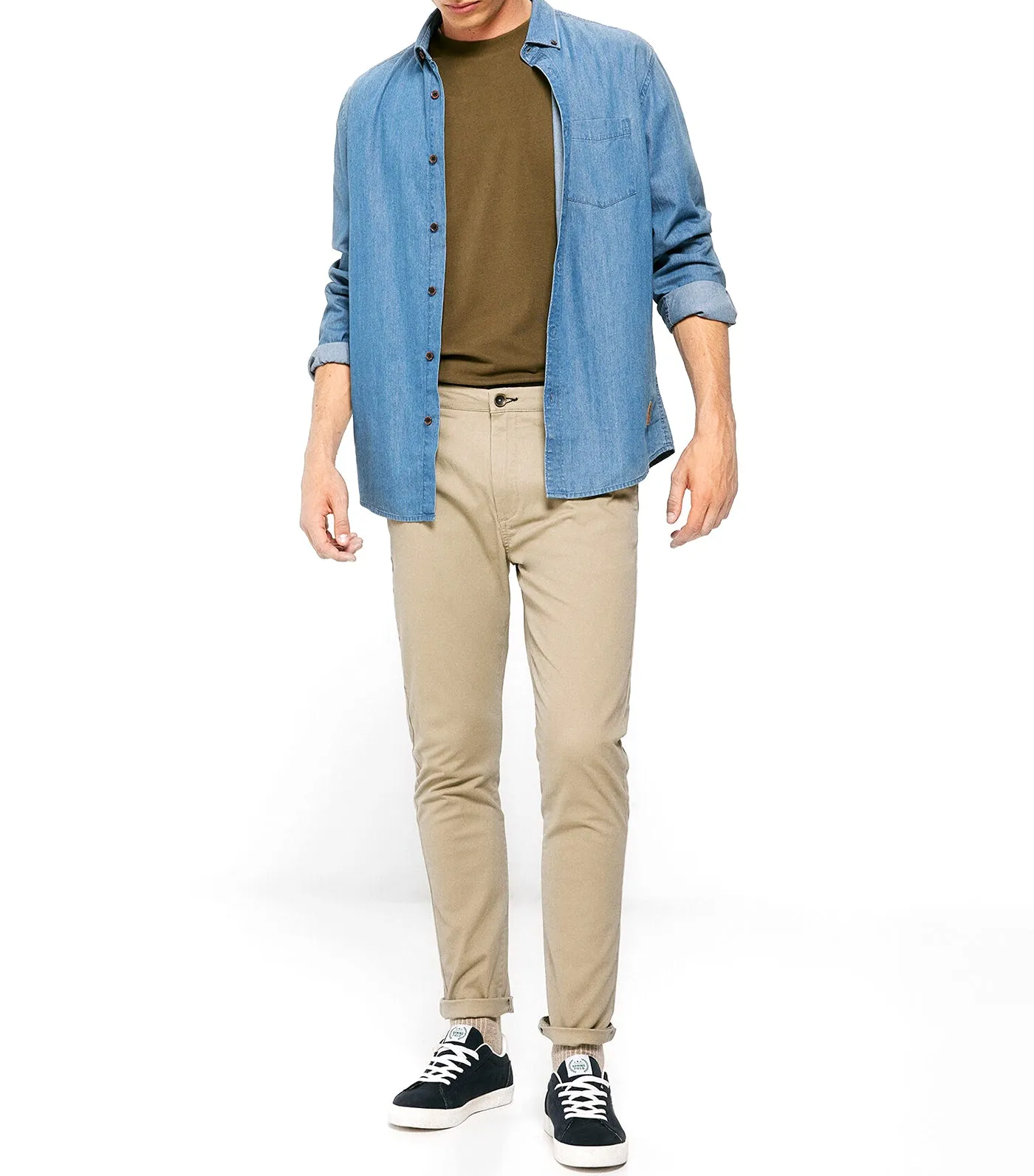 Skinny Chino Pants Khaki