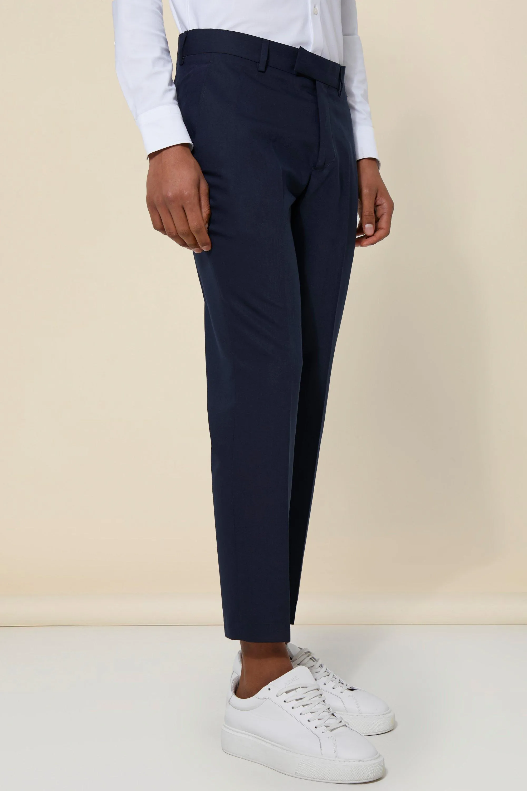 Skinny Crop Suit Trousers | boohooMAN UK